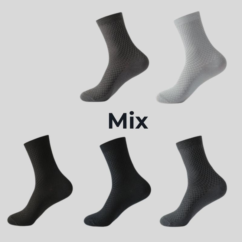Business Socken Bundle 5 Stk. oder Sneaker Socken Bundle 5 Stk. mit exklusiven Designs aus Bambusfasern