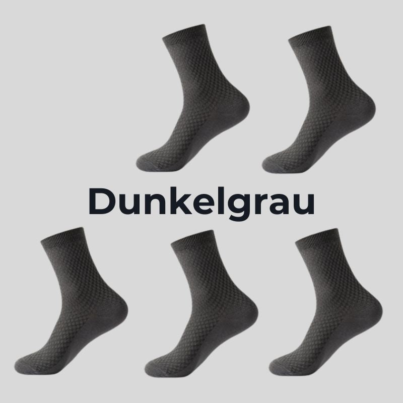 Business Socken Bundle 5 Stk. oder Sneaker Socken Bundle 5 Stk. mit exklusiven Designs aus Bambusfasern