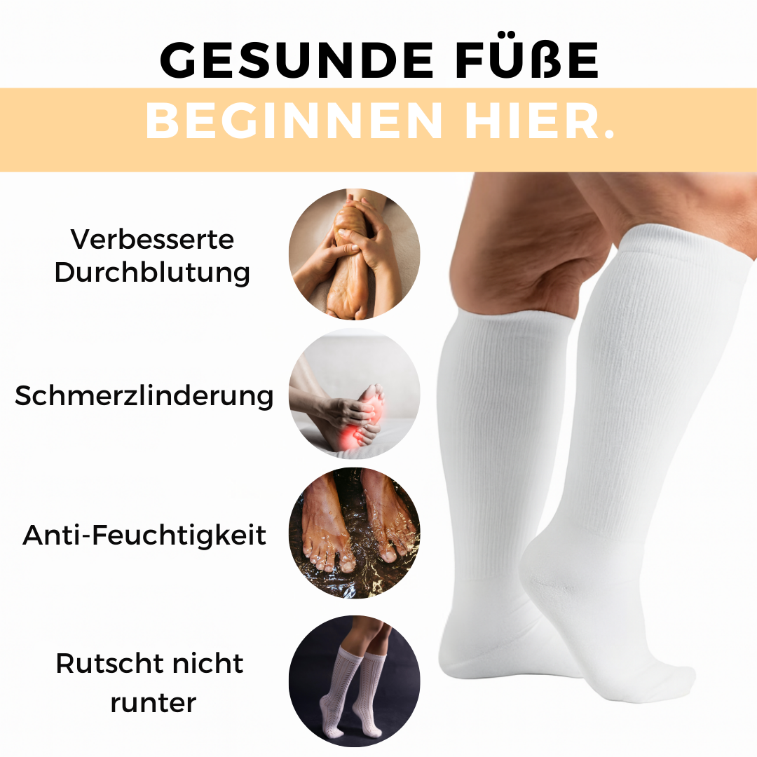 5 Varianten Diabetiker-Venenfreundliche Socken 38-44