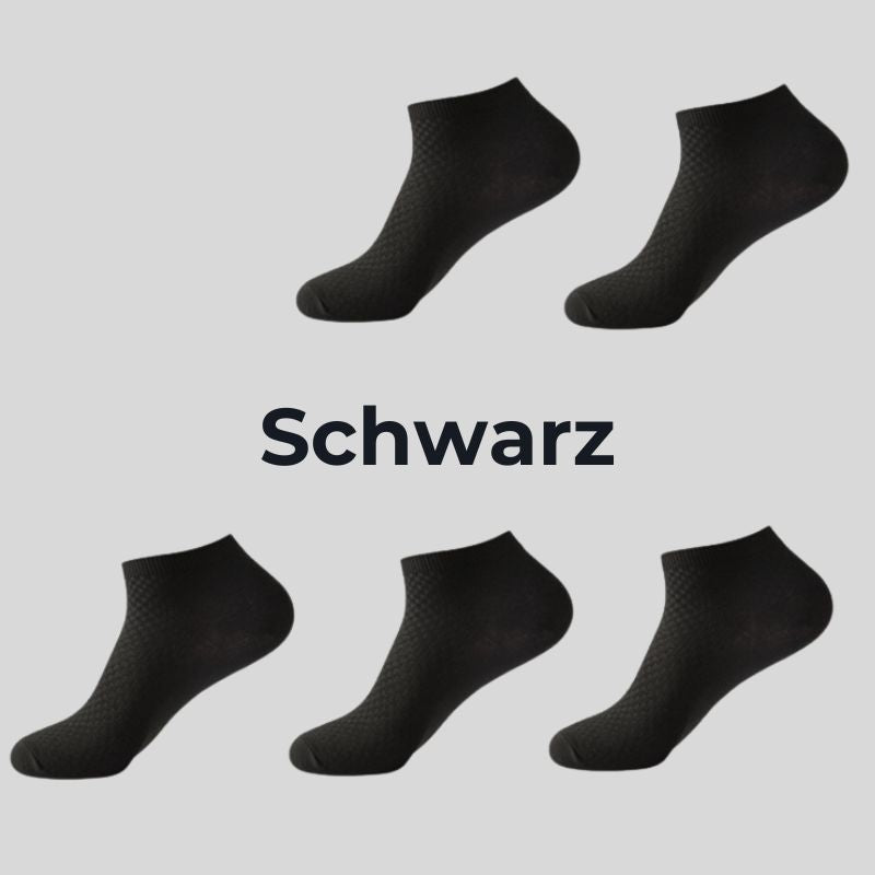 Business Socken Bundle 5 Stk. oder Sneaker Socken Bundle 5 Stk. mit exklusiven Designs aus Bambusfasern