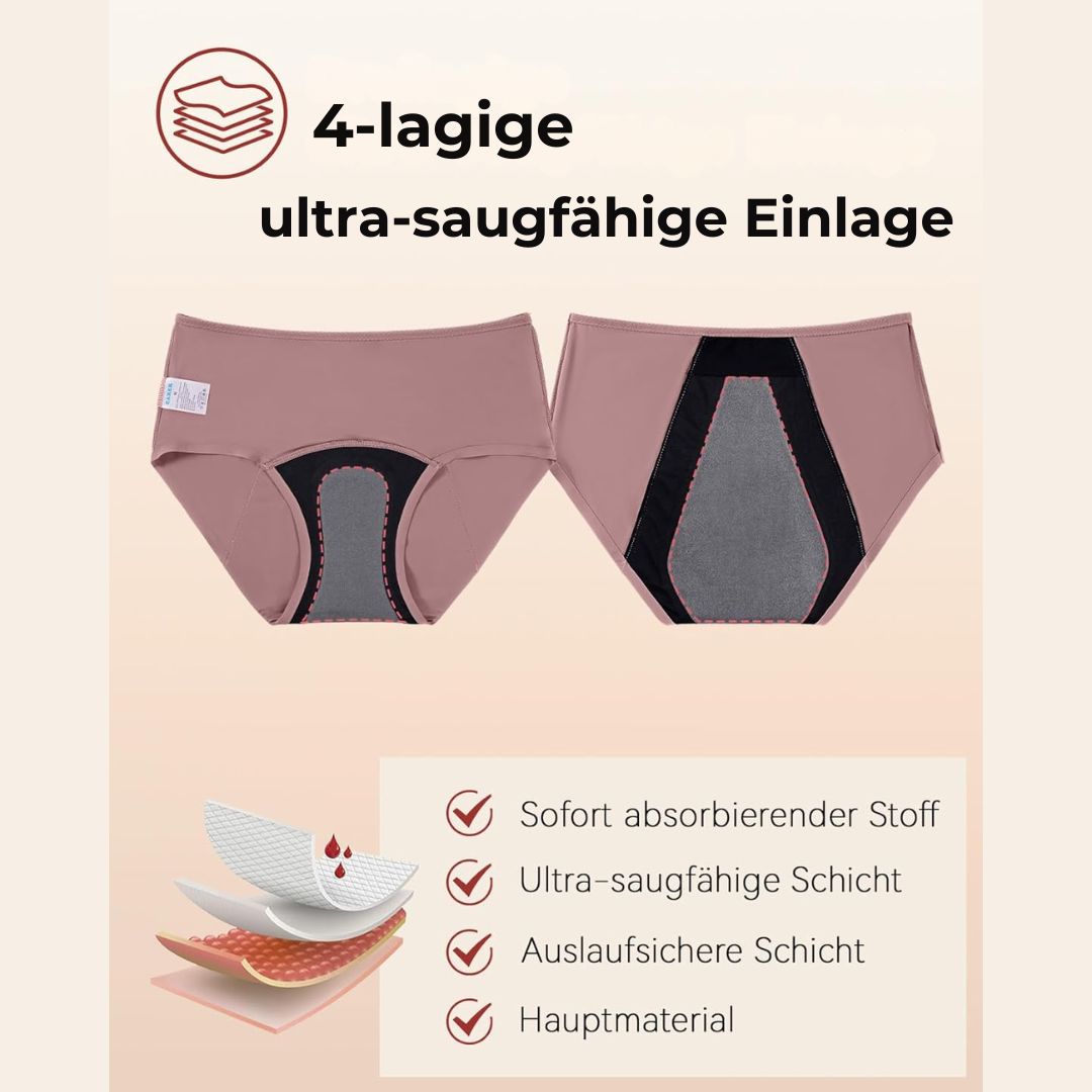 Tina 30ml Waschbare Unterwäsche Leichte Inkontinenz-Periodenunterwäsche