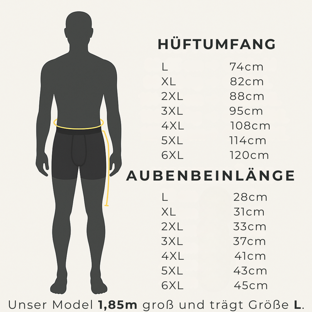 Premium Boxershorts in Übergrößen bis 6XL