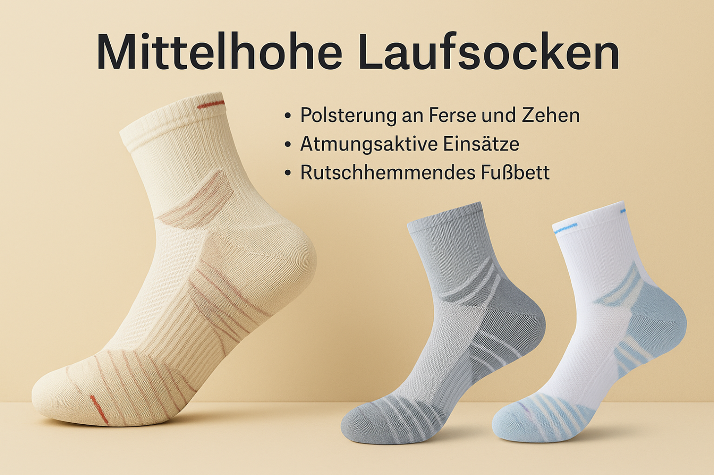 Mittelhohe Laufsocken 1.0 mit Bund