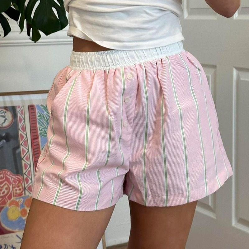 Leichte Damen-Schlafshorts aus Baumwolle