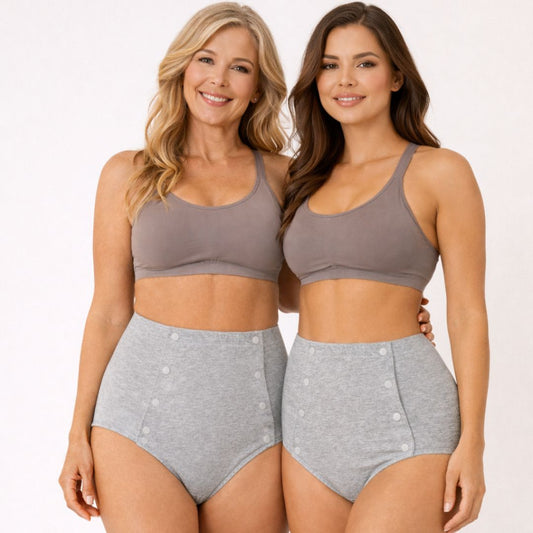 JetteCare™Slip mit seitlichen Druckknöpfen