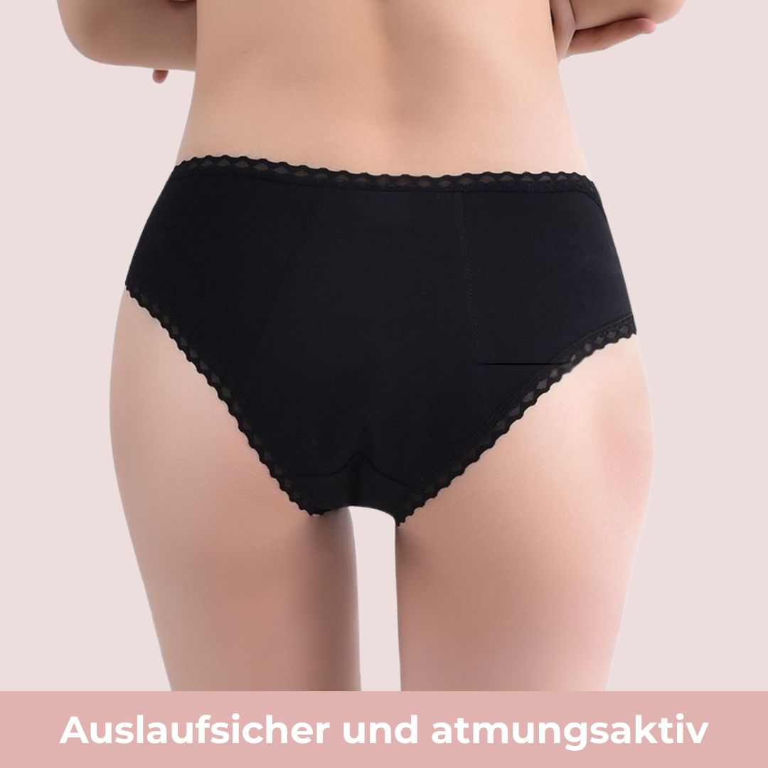 Paula 60ml Spitze Klassisch | Waschbare Unterwäsche Leichte Inkontinenz- Periodenunterwäsche