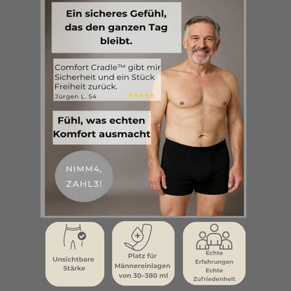 Comfort Cradle™Inkontinenz-Boxershorts aus Modalfasern